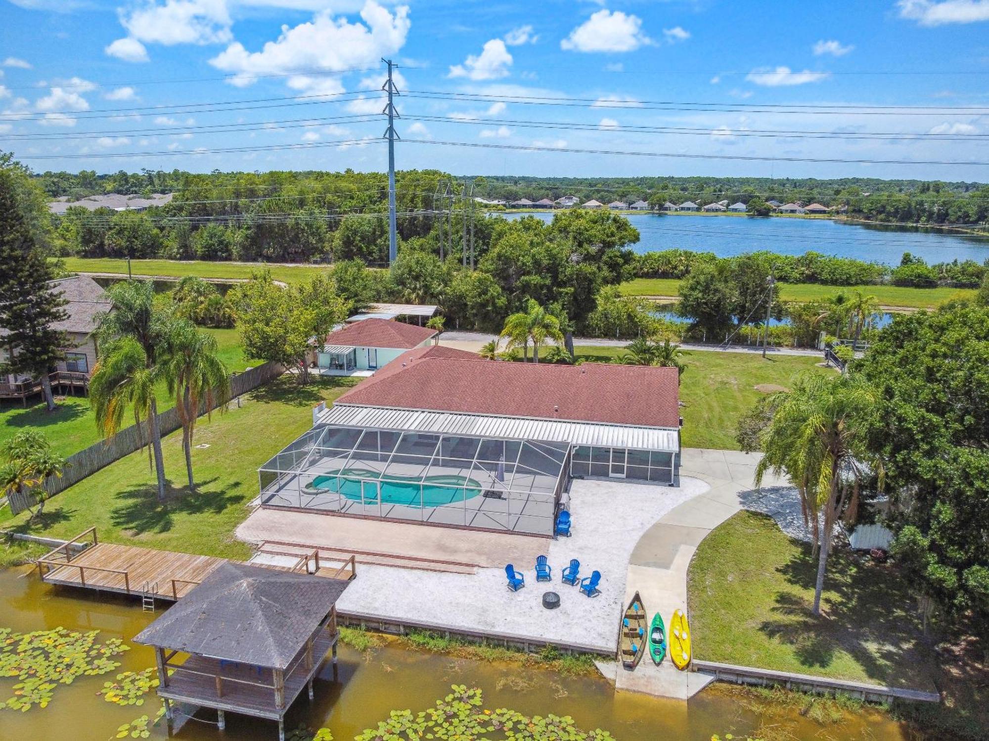 טאמפה Lake House Westchase Area. Heated Pool Waterfront! מראה חיצוני תמונה
