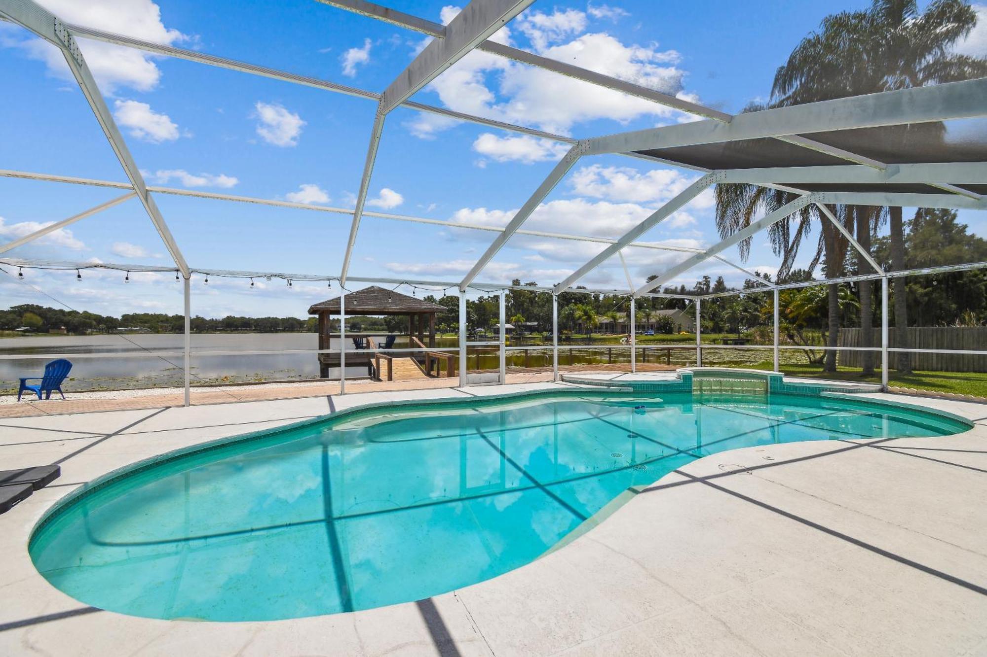 טאמפה Lake House Westchase Area. Heated Pool Waterfront! מראה חיצוני תמונה